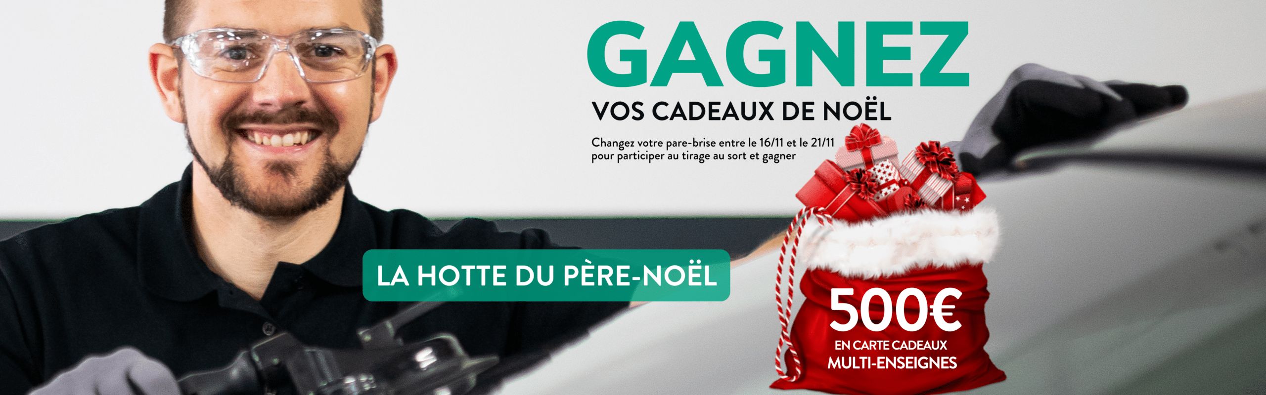 Tentez de gagner 500 € en carte cadeau Illicado en remplaçant votre pare-brise !