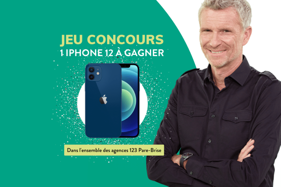 Grand jeu concours. Gagnez un IPhone 12 avec 123 Pare-Brise