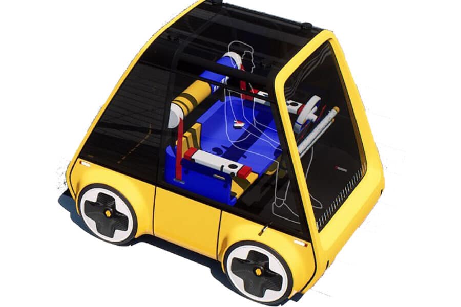 Le concept de la voiture électrique à monter en kit par IKEA