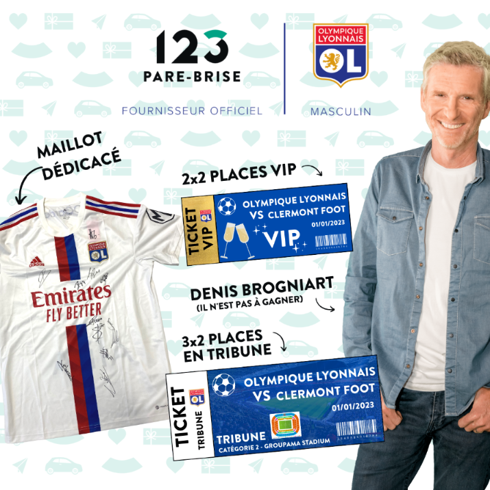 Jeu concours partenariat OL x 123 Pare-Brise (Terminé)